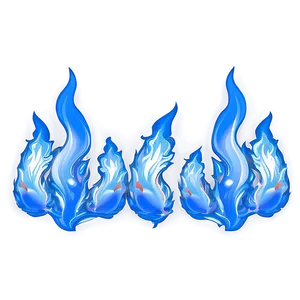 Blue Flames Pattern PNG 06122024 PNG
