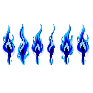 Blue Flames Pattern Png Xdu2 PNG image