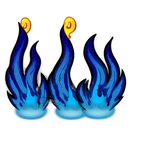 Blue Flames Png 05042024 PNG image