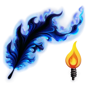 Blue Flames Texture Png Rnn73 PNG image