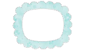 Blue Floral Frame Template