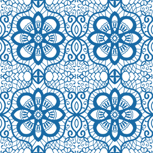 Blue Floral Pattern Design PNG image