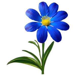 Blue Flower Bloom PNG 05242024