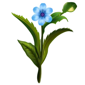 Blue Flower Bloom PNG Amb19