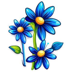 Blue Flower Clipart PNG 69