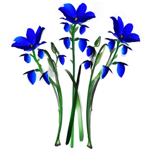 Blue Flower Composition PNG 05242024 PNG