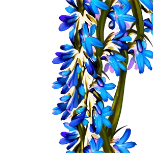 Blue Flower Composition PNG Jym PNG