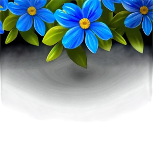 Blue Flower Composition PNG Xqy PNG