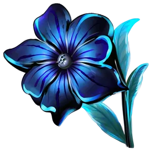 Blue Flower Fantasy PNG Bix40