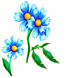 Blue Flower Festivity PNG 05242024 PNG