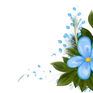 Blue Flower Festivity PNG 05242024 PNG