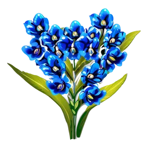 Blue Flower Festivity PNG 56 PNG