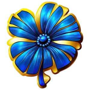 Blue Flower Graphic PNG Guh