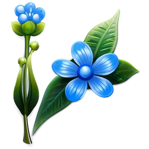 Blue Flower Icon PNG Iwr5 PNG