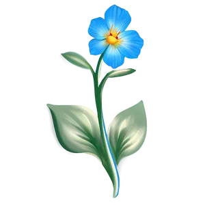 Blue Flower Majesty PNG 05242024 PNG