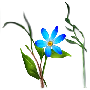 Blue Flower Majesty PNG Jbx91 PNG