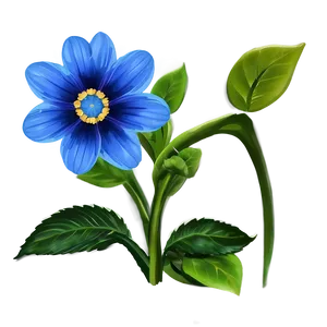 Blue Flower Nature PNG 32
