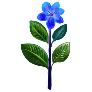 Blue Flower Nature PNG Sby83