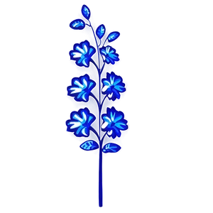 Blue Flower Ornament PNG 72