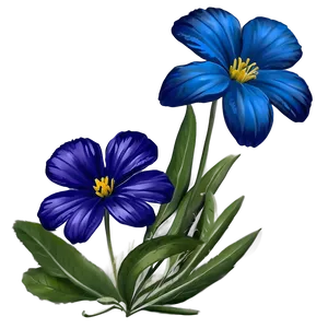 Blue Flower Portrait PNG 83 PNG