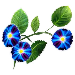 Blue Flower Print PNG 05242024