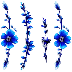 Blue Flower Wallpaper PNG Bva10 PNG