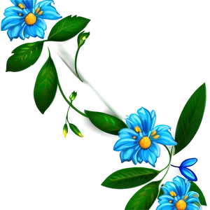 Blue Flower Wallpaper PNG Noq PNG