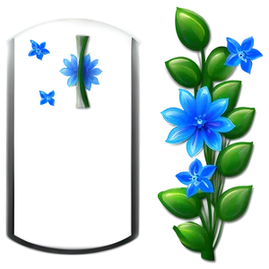 Blue Flower Wallpaper PNG Pnl5 PNG