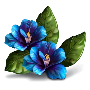 Blue Flower Wallpaper PNG Usl82 PNG