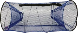 Blue Folding Fishing Net PNG image