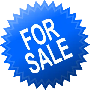 Blue For Sale Sign Graphic