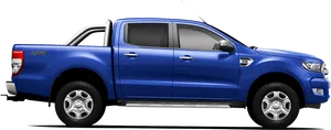 Blue Ford Pickup Truck Side View PNG image