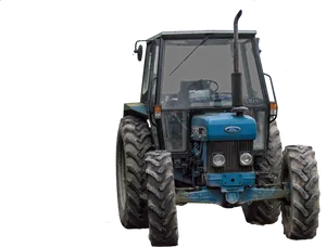 Blue Ford Tractor Isolated PNG image