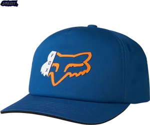 Blue Fox Logo Baseball Cap PNG image