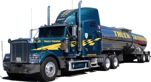 Blue Freightliner Semi Truck Training Vehicle PNG image