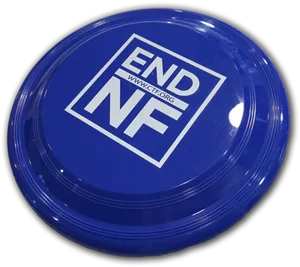 Blue Frisbeewith End N F Logo PNG image