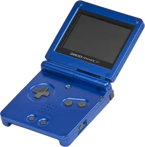 Blue Game Boy Advance S P PNG image
