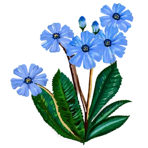 Blue Garden Flower PNG Cvt