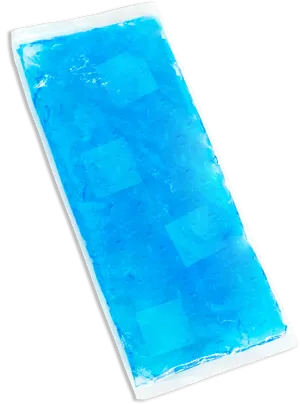 Blue Gel Ice Pack Isolated PNG image