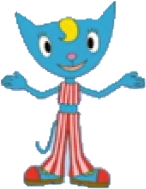 Blue Genie Character PNG image