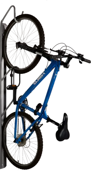 Blue Giant Mountain Bike Hanging Rack PNG image