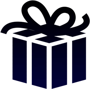 Blue Gift Boxwith Bow PNG image