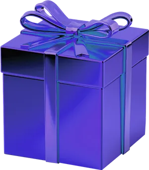 Blue Gift Boxwith Ribbon