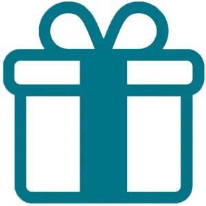 Blue Gift Icon PNG