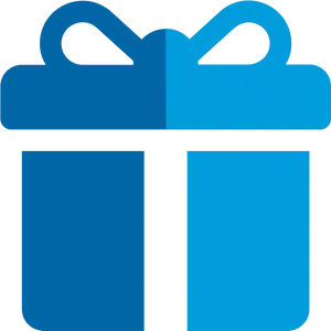 Blue Gift Icon PNG