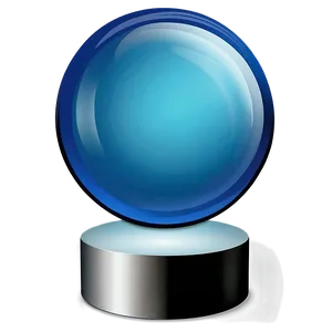 Blue Glass Ball Png 06132024 PNG image