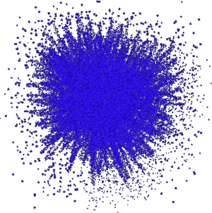 Blue Glitter Explosion Overlay PNG image