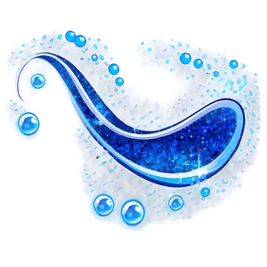 Blue Glitter Waves Png 86 PNG image