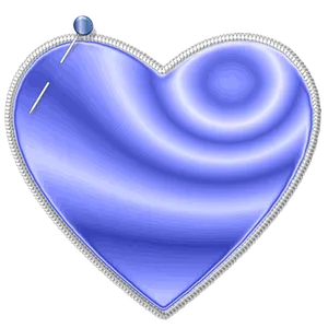Blue Glossy Heart Icon