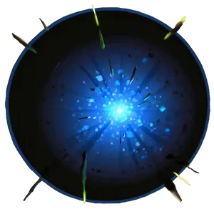 Blue Glow B PNG image